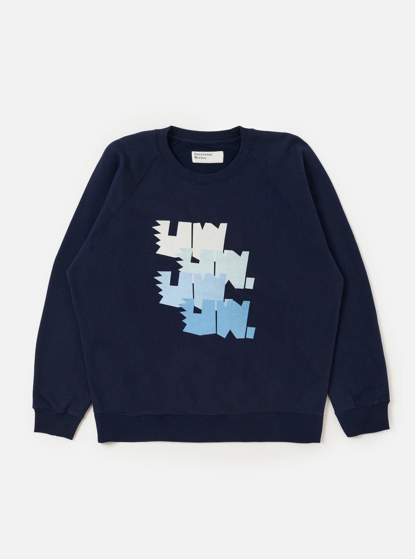 Brush Back Sweat FM Raglan Sweatshirt - Navy