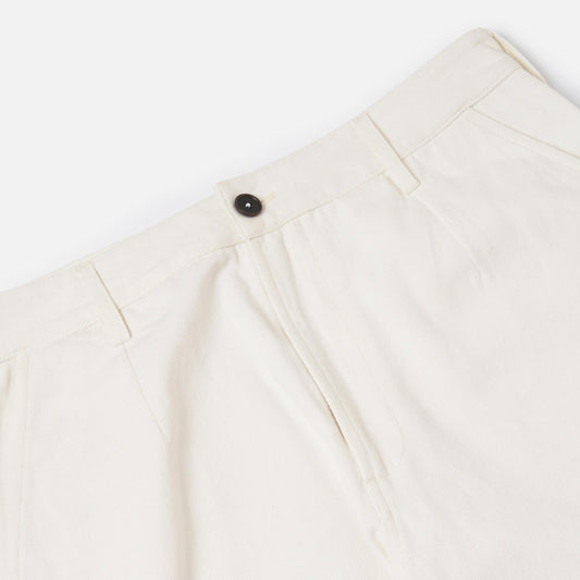 Slub Drill Dizzy Trouser - Ecru