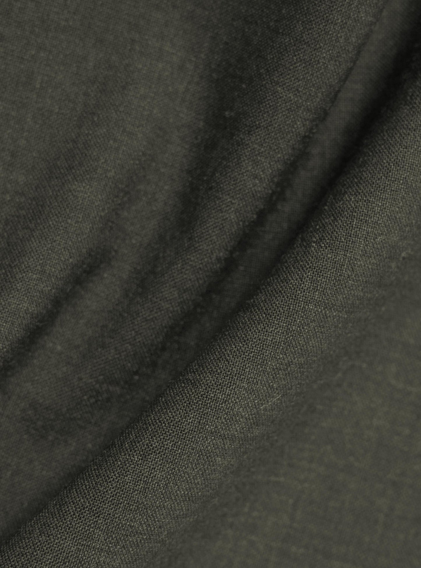 Tropical Suiting Ewan Shirt - Olive Marl