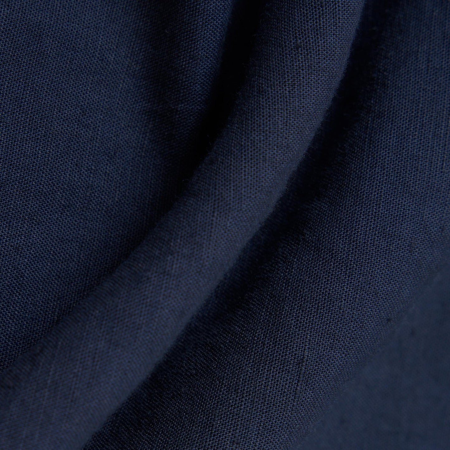 Linen Cotton Shirting Bakers Overshirt - Navy