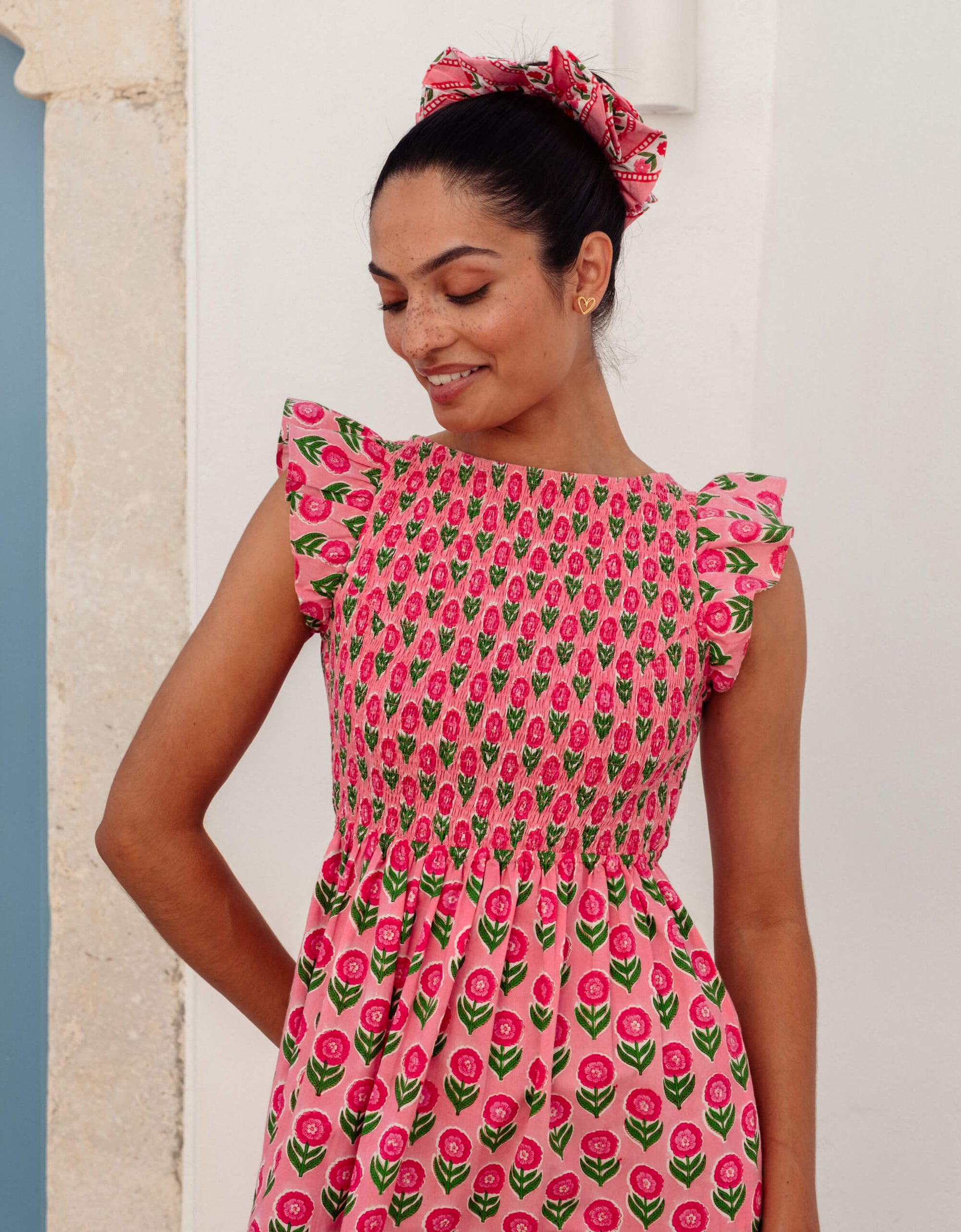 Pink David Bowie Dress -  Marigold Blush