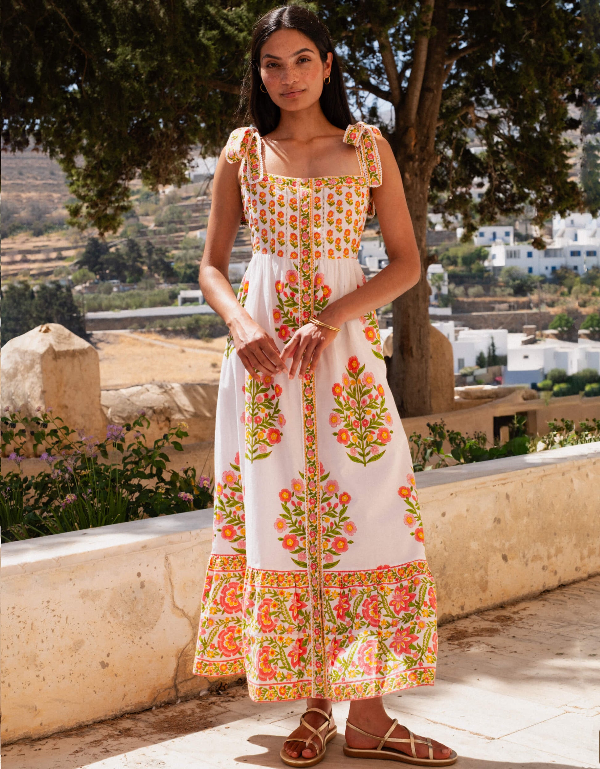 Pink Elena Dress. - Mixed Peony