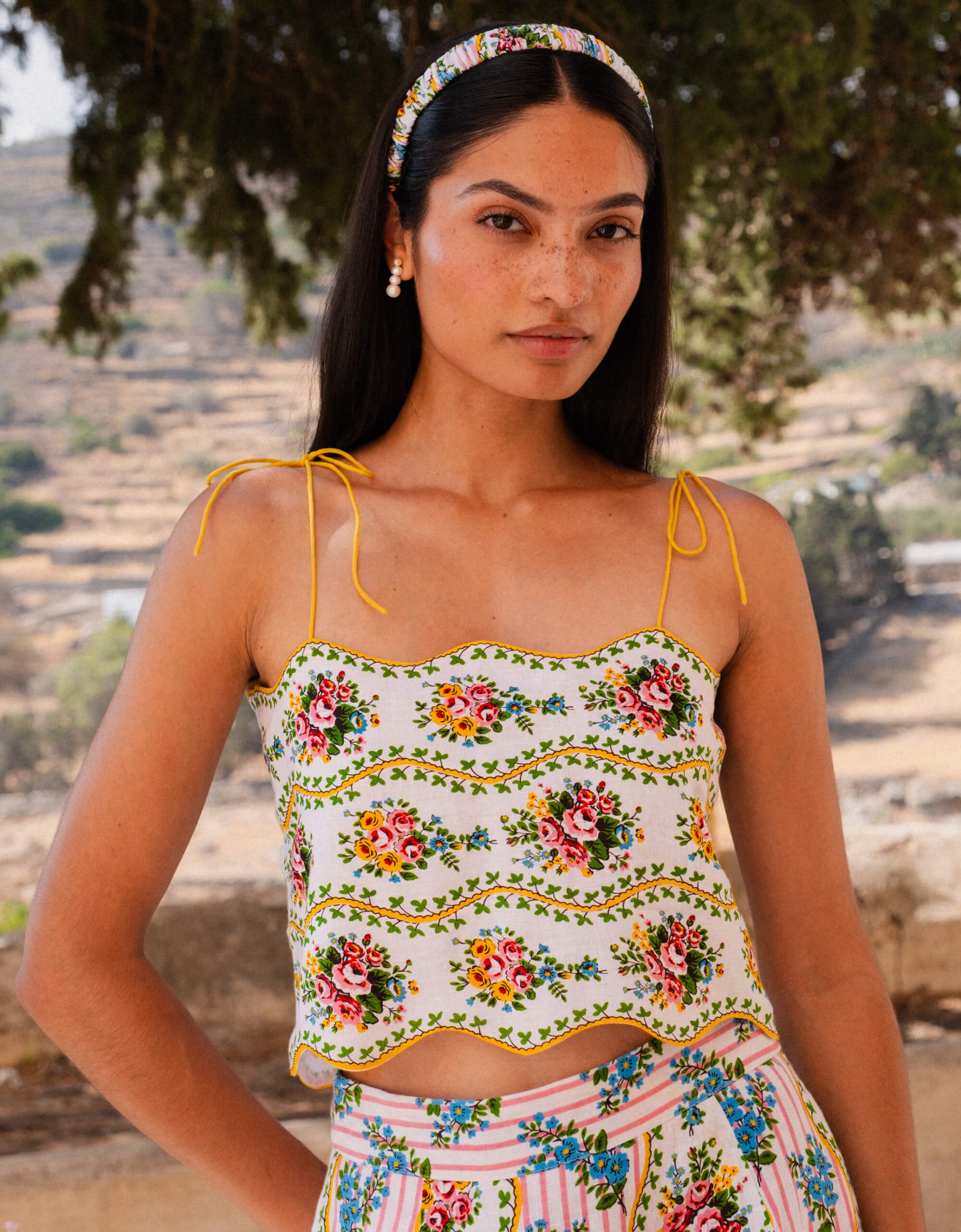 Pink Sicily Top - Vintage Boutique