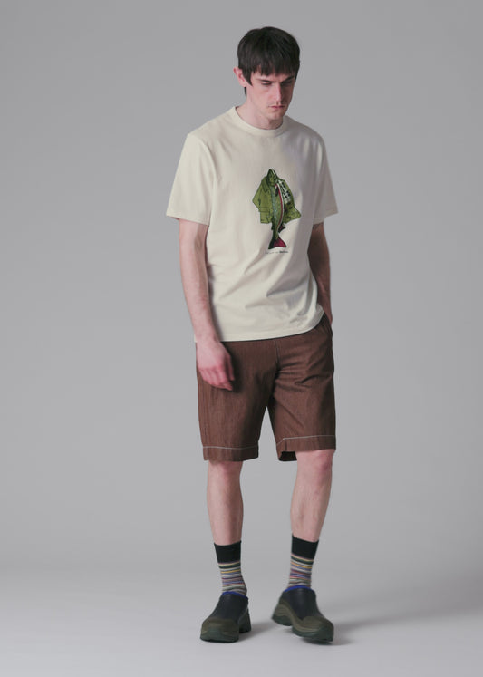 Fishing Jacket Print T-Shirt - Whisper White