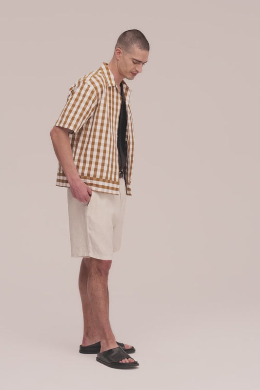 Aden Shorts Linen - Oat