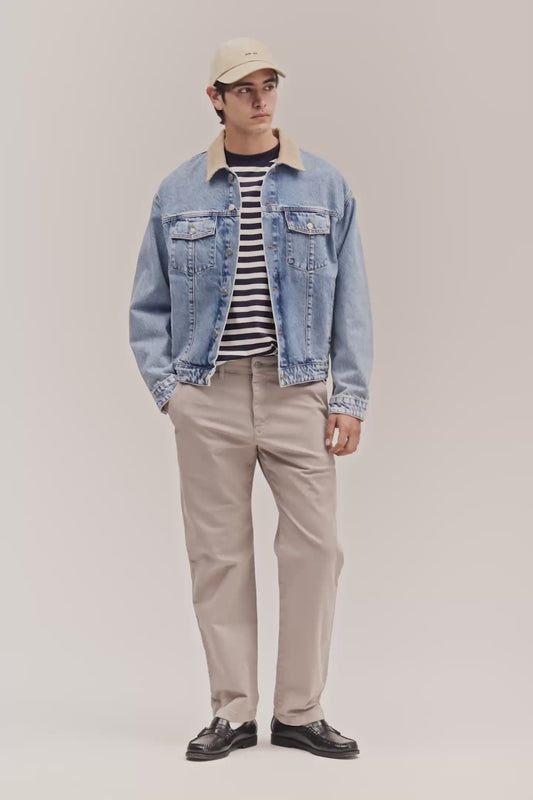 Aden Straight Leg Regular Fit Chino - Grey