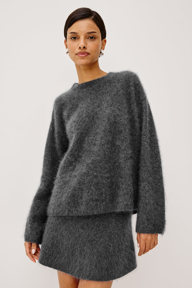 Joel Knitted Sweater - Charcoal