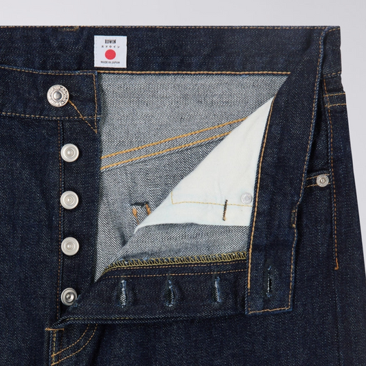 Regular Straight Jeans Red Selvage - Blue Rinsed