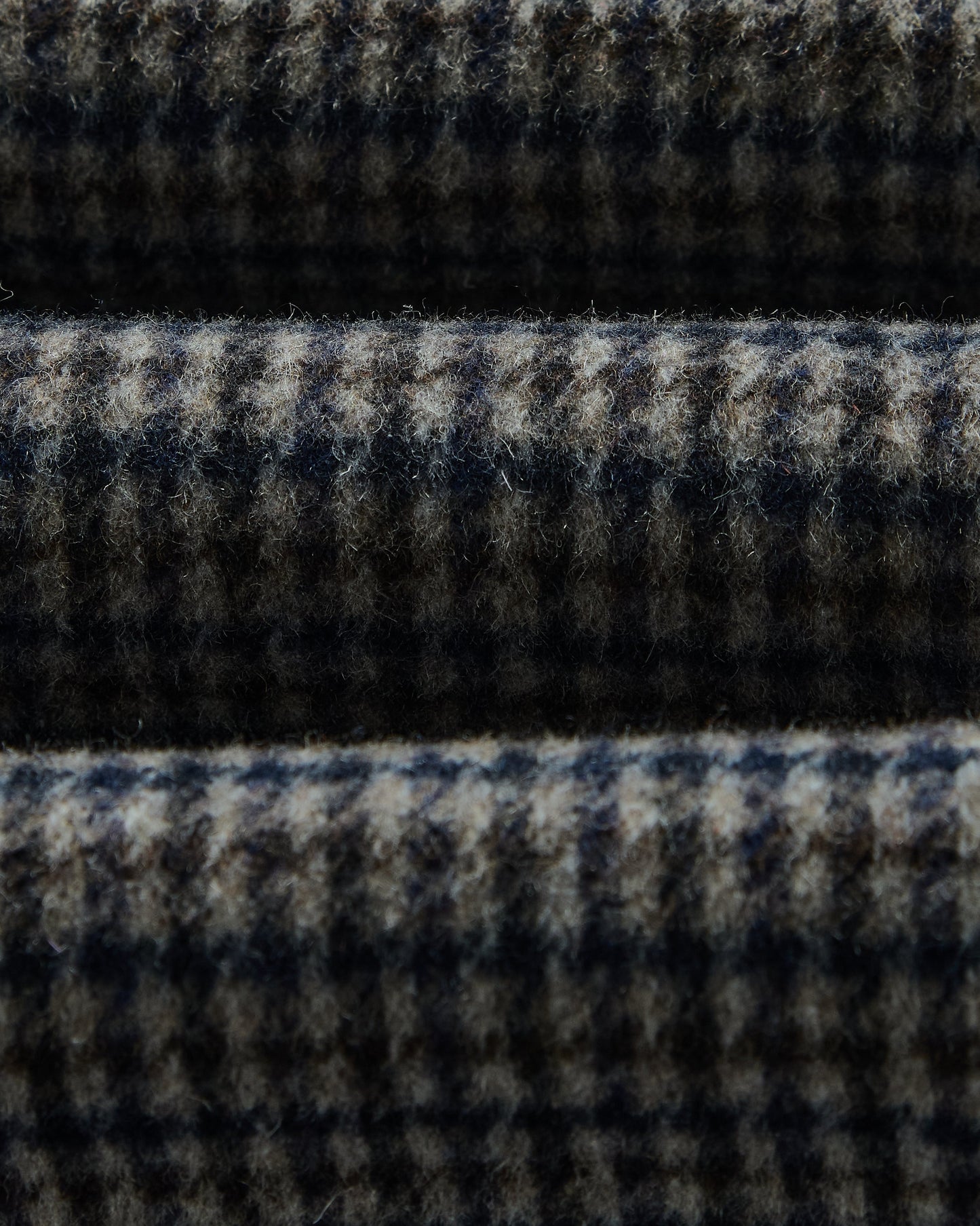 Stan Coat Double Face Check - Navy / Brown