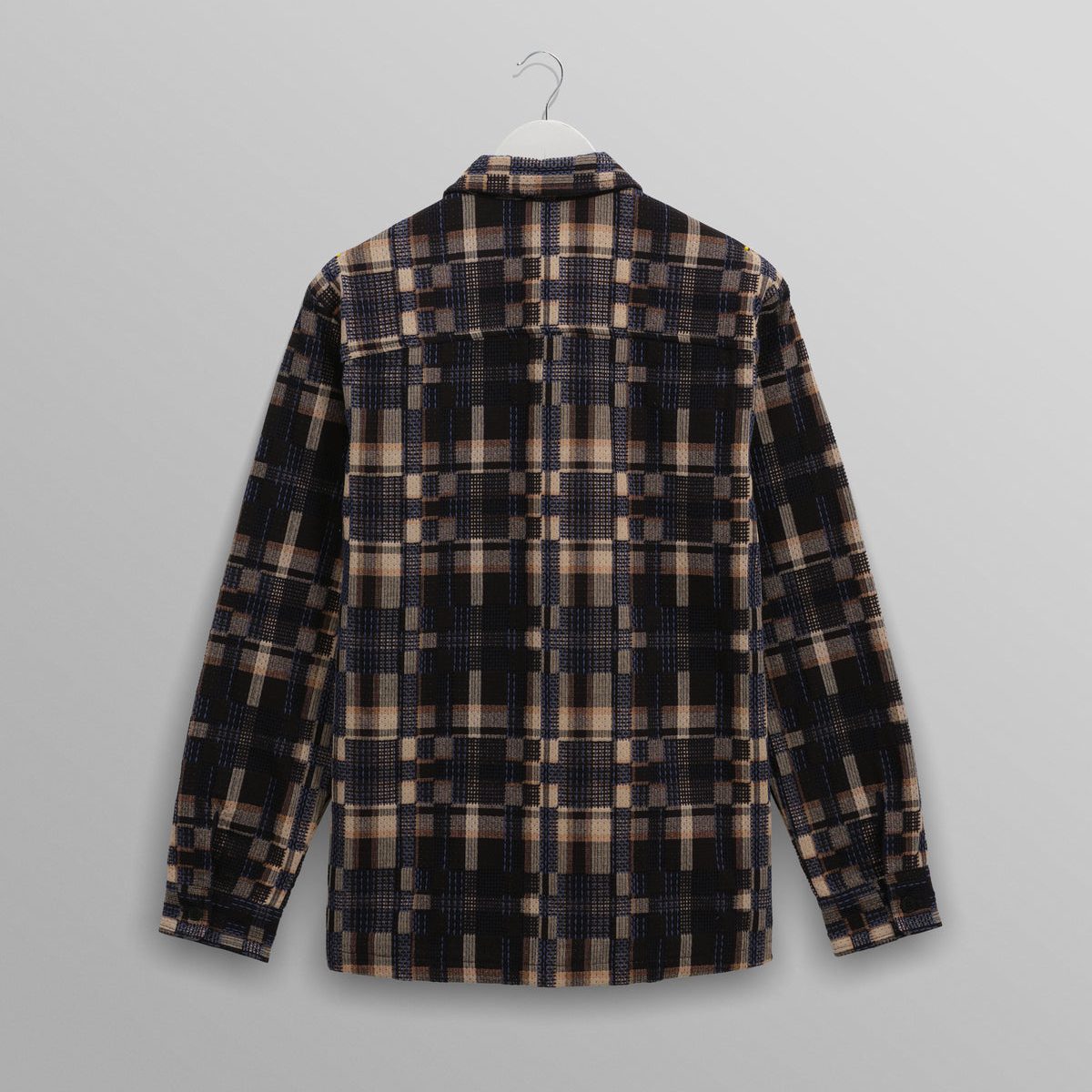 Whiting Overshirt Glitch Check - Natural / Navy